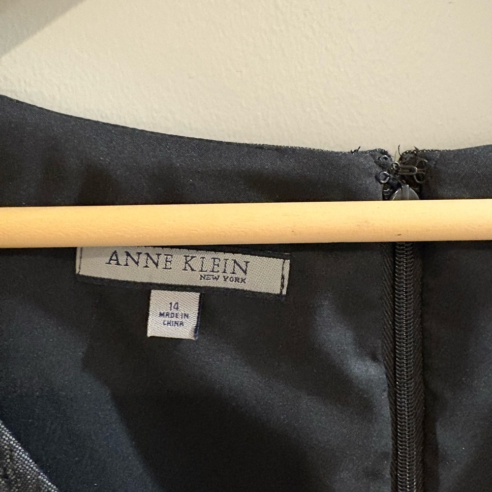 Anne Klein Charcoal Midi Dress | MSRP $395 - Picture 2 of 7
